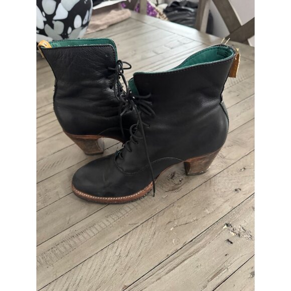 PS Kaufman no.2018 crosswalk tall lace-up boot black leather Size 9.5 - Picture 8 of 9